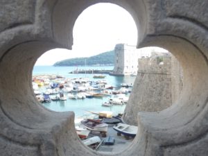 A view of Dubrovnik as seen from outside Ploce Gate