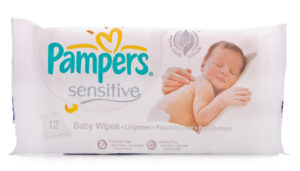 Pampers sensitive travel wipes pack of 12