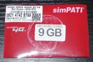 The simPATI sim card was pre-loaded with 9GB of data but it stopped working after 24 hours