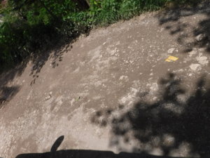 A rocky, gravel road on Nusa Penida. Not all roads on this island are well paved, which I discovered on my first visit to Bali