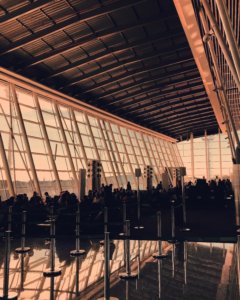 Stock photo showing an airport waiting area as you are not allowed to take pictures in Bali's Airport Immigration area