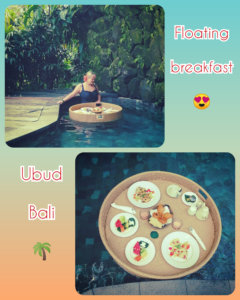 The quintessential experience in Bali is to have a floating breakfast - it was divine!