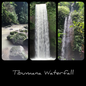 Tibumana waterfall is one of several waterfalls you can visit around Ubud. It has a drop into a wide pool