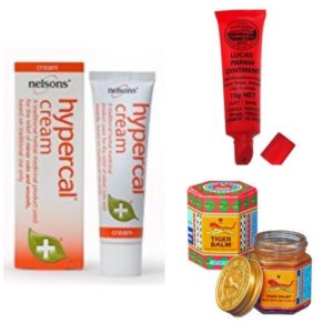 Different types of multi-purpose skin ointment should be included in a travel medical kit