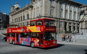 A hop on hop off bus is a great way to explore when you have four days in picturesque Porto