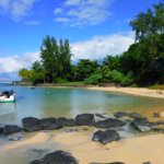 Secluded beach at Cap Malheureux bay