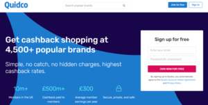 Quidco the cashback site